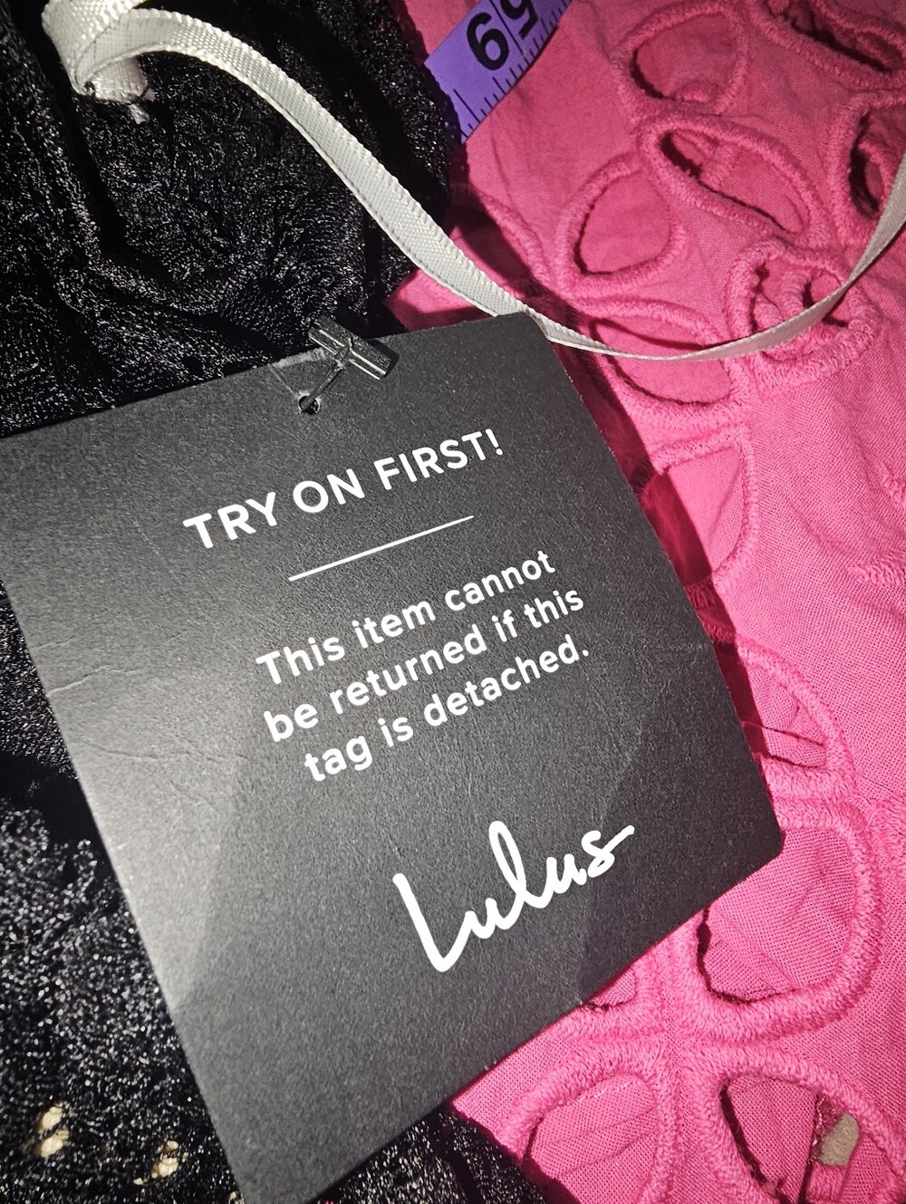 NWT LULU'S Black Lace Fetching & Flirting Mini Dress - XL - Picture 10 of 12